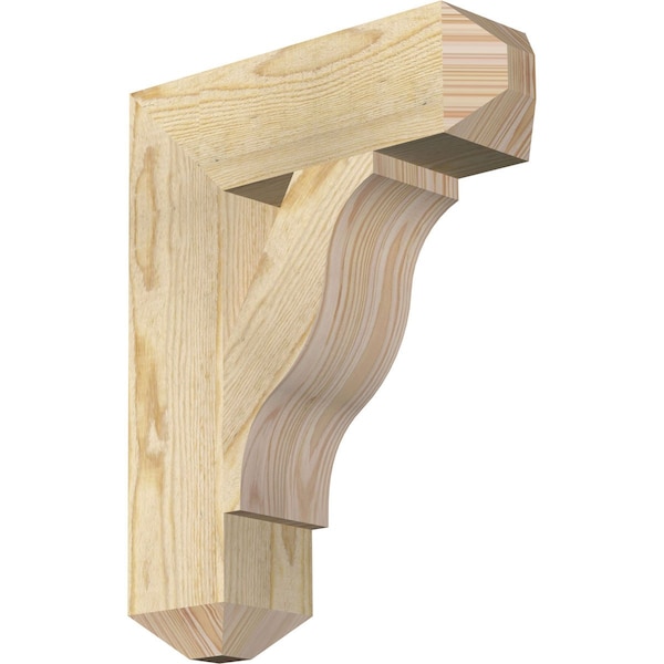 Ekena Millwork Funston Craftsman Rough Sawn Bracket, Douglas Fir, 4"W x 14"D x 18"H BKT04X14X18FST04RDF - main
